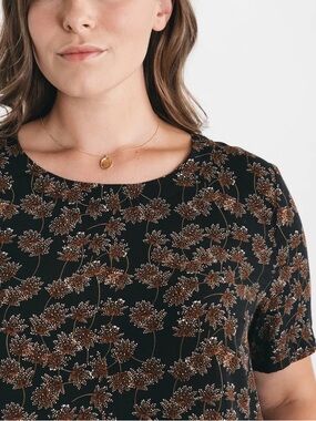 Bridge & Burn Leona Floral Branch Lightweight Blouse